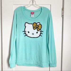 Hello Kitty Green Sequin Sweatshirt